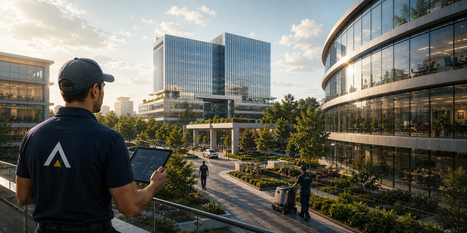 TANNY facilities manager reviewing a live campus